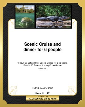 Scenic Cruise & Dinner for 6 people