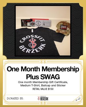 One Month Membership plus SWAG