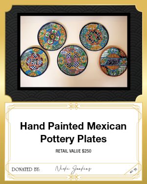 Hand Painted Mexican Pottery Plates