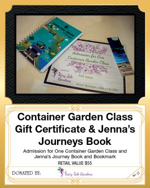Container Garden Gift Certificate & Jenna's Jorneys Book