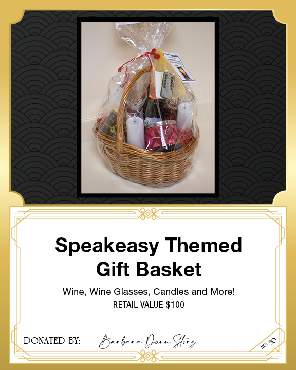 Speakeasy Themed Gift Basket